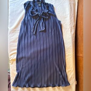 Dark Blue Pleated DKNY size 6 dress